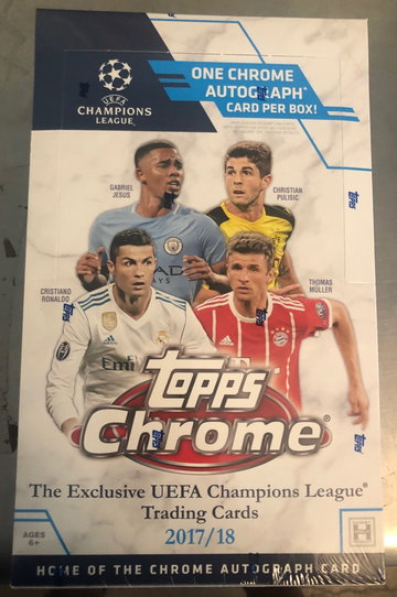 2018/18 Topps Chrome UEFA Champions League Hobby Box