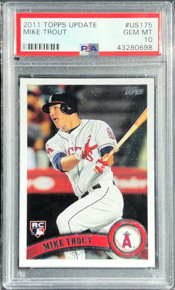 2011 Topps Update Mike Trout PSA 10