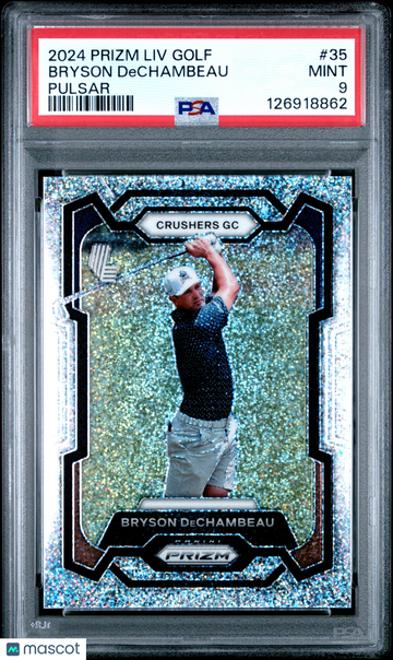 2024 Panini Prizm LIV Golf Bryson Dechambeau #35 Pulsar PSA 9