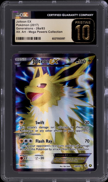 2017 Pokemon Generations Mega Powers Collection Jolteon EX CGC 10 Pristine