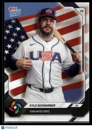 2026 Topps Now World Baseball Classic Kyle Schwarber #USA03 Team Set USA