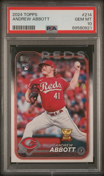 2024 Topps Topps (Series 1 Only) Andrew Abbott #214 PSA 10