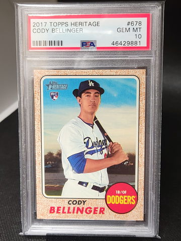 2017 Topps Heritage Cody Bellinger Psa 10