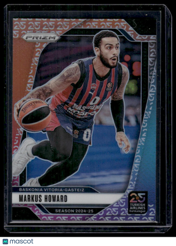 2024 Panini Prizm Euroleague Markus Howard #20 25th Anniversary