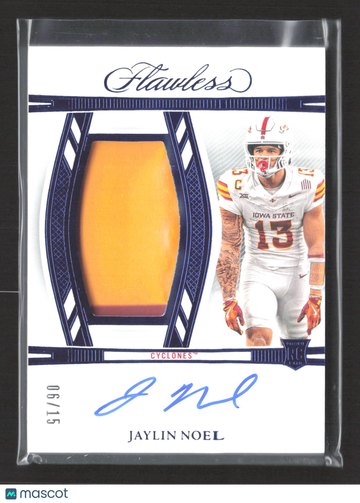 2025 Panini Flawless Collegiate Jaylin Noel #RPAV-JNL /15 Patch