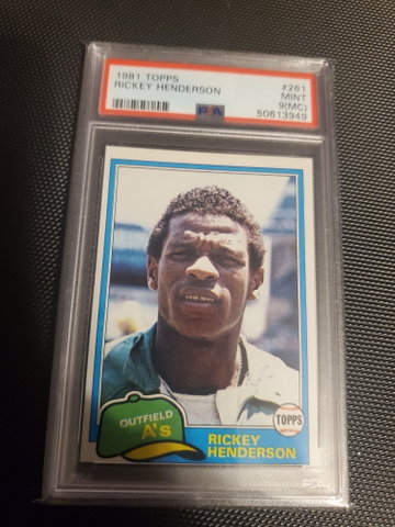 1981 Topps Rickey Henderson PSA 9 (MC)