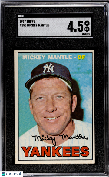 1967 Topps Mickey Mantle #150 SGC 4.5