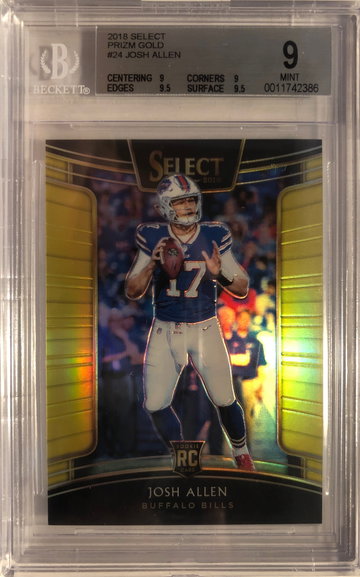 2018 Select Josh Allen Rookie Concourse Gold