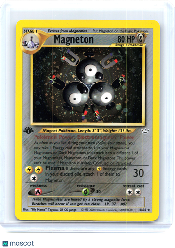 Neo Revelation Magneton Holo Holo Rare [First Edition] [Lightly Played] #10/64