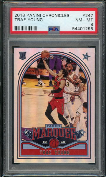2018 Chronicles Marquee Trae Young PSA 8
