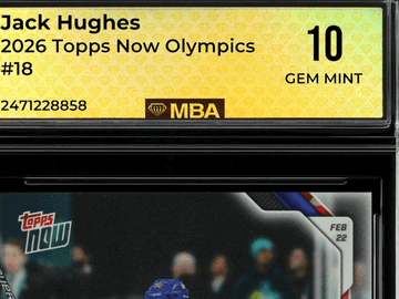 2026 Topps Now Olympics Jack Hughes #18 MBA 10