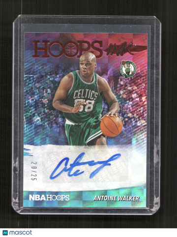 2019-20 Hoops Antoine Walker #HI-AWK Hoops Ink Red AU,SN