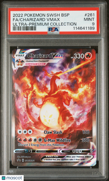 2022 Pokemon Swsh Black Star Promo Charizard VMAX Fa Ultra-Premium Collection PSA 9 #261