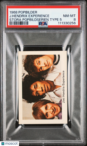 1968 Popbilder J. Hendrix Experience ROOKIE PSA 8