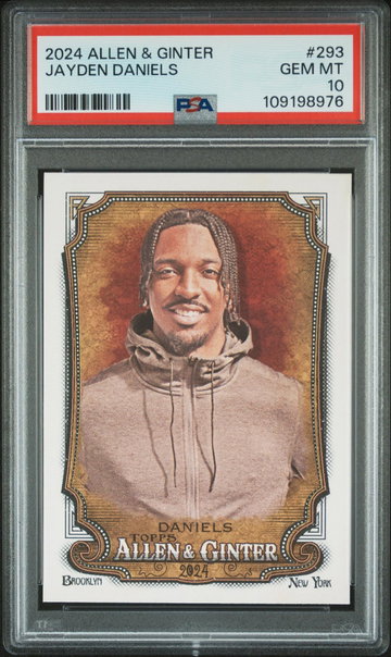 2024 Topps Allen and Ginter Jayden Daniels #293 PSA 10