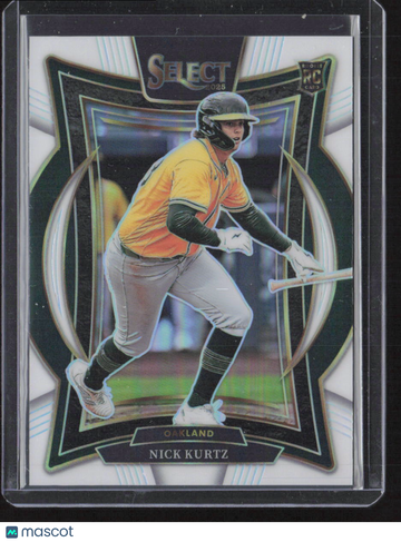 2025 Panini Select Prizm Nick Kurtz #63 White Concourse Prizm /99 RC