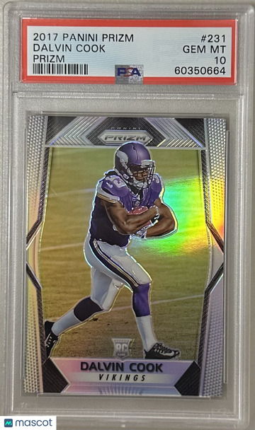 2017 Panini Prizm Dalvin Cook #231 PSA 10