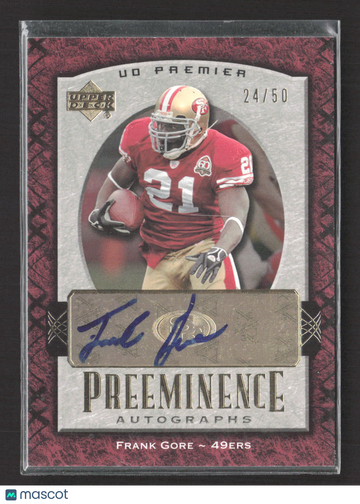 2007 Upper Deck Premier Preeminence Frank Gore #PRE-FG /50