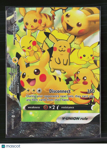 Pokemon Trading Card 2021 Celebrations Pikachu V-Union Holo Black Star Promo FA SWSH141