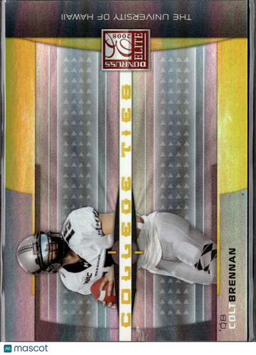 2008 Donruss Elite College Ties Colt Brennan #CT-9 /400