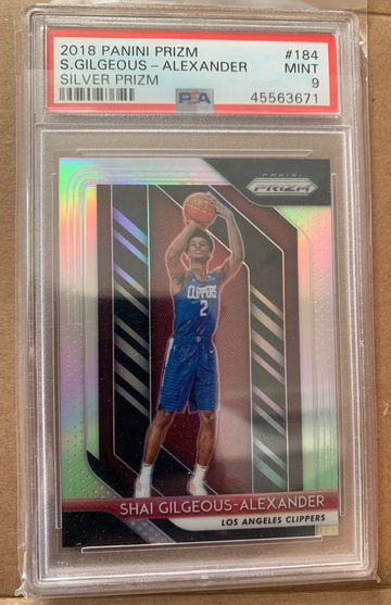 2018 silver prizm Shai Gilgeous-Alexander 