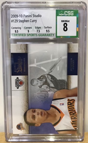 2009 panini studio #129 stephen curry RC csg8