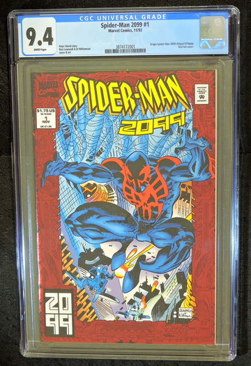 SPIDER-MAN 2099 #1 ORIGIN * CGC 9.4 WHITE PAGES 1992