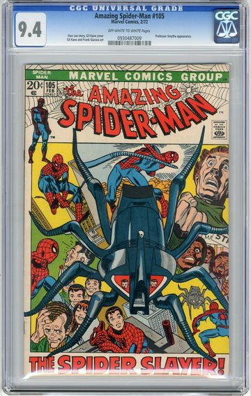 AMAZING SPIDER-MAN #105, CGC 9.4 NM