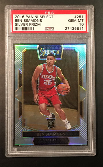Ben Simmons Select Courtside Silver Rookie PSA 10 (Pop 55)