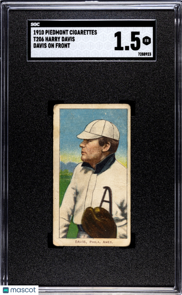 1910 Piedmont Cigarettes (T206) Harry Davis SGC 1.5