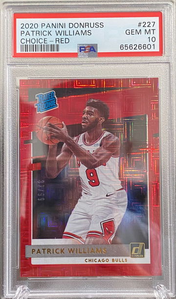 2020 Patrick Williams Donruss Choice Red /99 PSA 10