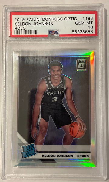 2019 Keldon Johnson Donruss Optic Holo PSA 10