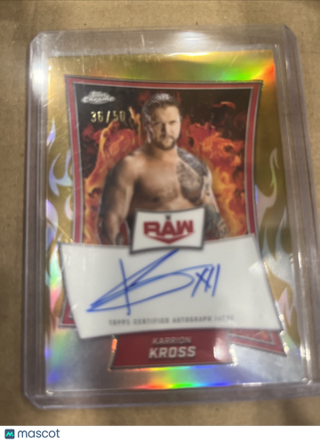 2025 Topps Chrome WWE Karrion Kross Gold Refractor Parallel/Variety