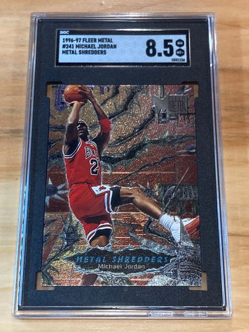 1996-97 Fleer Metal Michael Jordan Metal Shredders SGC 8.5