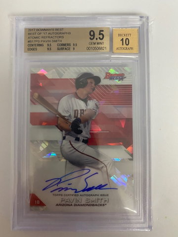 2017 Bowman Best Pavin Smith Atomic Auto /25 BGS 9.5/10