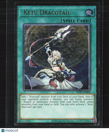 OTS Tournament Pack 29 Ketu Dracotail Super Rare Spell Card