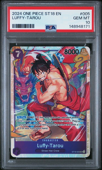 2024 Sd: Purple Monkey D. Luffy (St18) - English Luffy Tarou #ST18-005 PSA 10