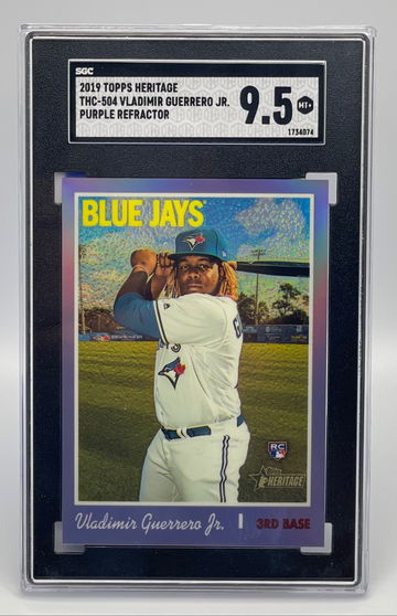 2019 Topps Heritage Vladimir Guerrero Jr Purple Refractor