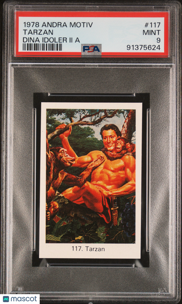 1978 Andra Motiv Dina Idoler II A Tarzan #117 PSA 9