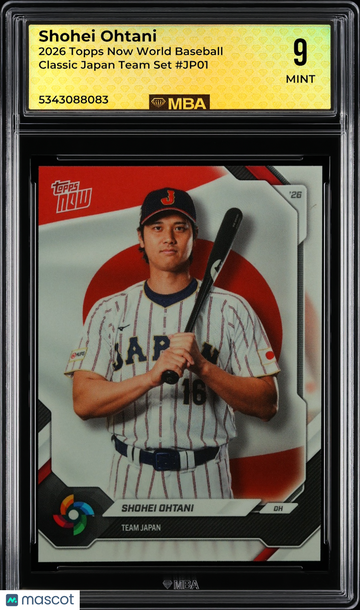 2026 Topps Now World Baseball Classic Shohei Ohtani #JP01 Japan Team Set MBA 9