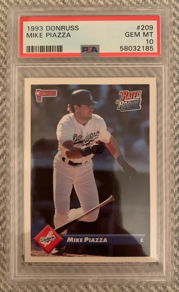 1993 Donruss Mike Piazza RC #209 PSA 10