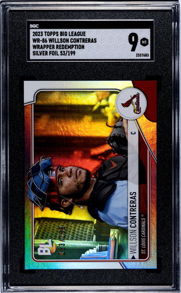 2023 Topps Big League #WR-86 Willson Contreras Wrapper Redemption /199 SGC 9