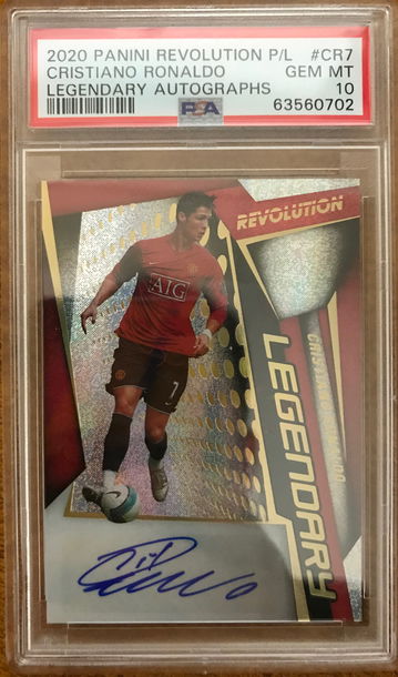 2020 panini revolution Legendary Cristiano Ronaldo auto psa 10 ship from Hong Kong