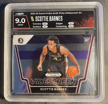 2021-22 Panini Prizm Draft Picks Widescreen #4 Scottie Barnes Rookie Card RC Florida State
