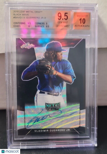 2018 Leaf Vladimir Guerrero Jr. #BA-VG1 Wave Rookie BGS 9.5 Auto 10