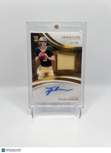 2025 IMMACULATE TYLER SHOUGH ROOKIE PATCH AUTO /99 RPA RC