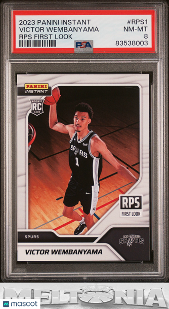 2023-24 Panini Instant NBA RPS First Look Victor Wembanyama #RPS-1 RC PSA 8