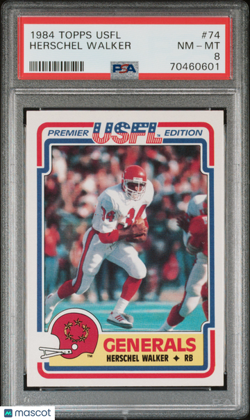 1984 Topps Usfl Herschel Walker #74 PSA 8