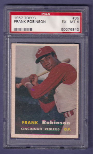 1957 Topps #35 Frank Robinson PSA 6