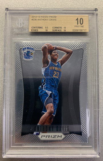 ANTHONY DAVIS 2012 PANINI PRIZM ROOKIE BGS 10 PRISTINE!!!!